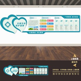 医院文化墙展板挂图广告宣传海报