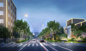 道路效果图景观效果图夜景效果图