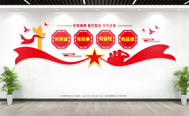 四有军人部队文化墙