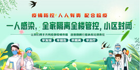 社区防疫宣传展板