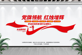 学校党建标语文化墙