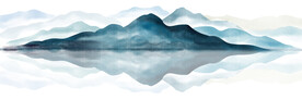 轻奢装饰画 新中式山水画