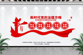 治疆方略党建文化墙