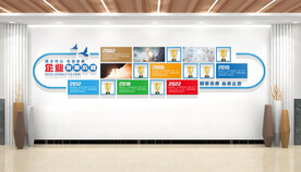 企业发展历程荣誉墙