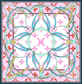 大牌方巾