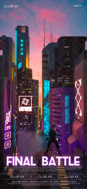 收官之战夜店酒吧海报