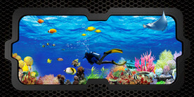 3D立体海底世界背景墙装饰画