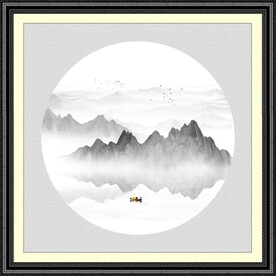 抽象山水画