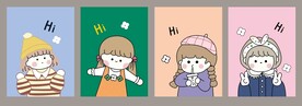 卡套  本子封面 镜子图案