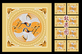 中式古建筑彩绘吊顶图案