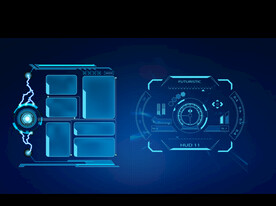 科技大数据 HUD 控件 