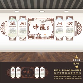 中医文化展板海报标语养生名人