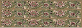 图案画笔中式古典花纹缠枝牡丹纹