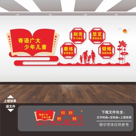 校园文化墙宣传展板标语海报背景