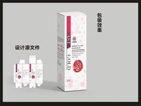 虾青素包装效果图和平面图