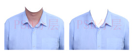 男人蓝色衬衫证件照衣服素材
