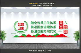 公共卫生文化墙