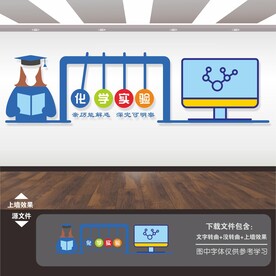 化学实验室文化墙