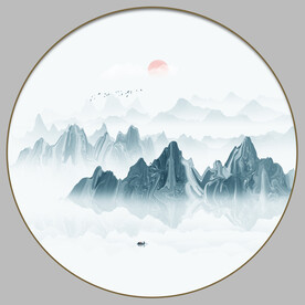 抽象山水画