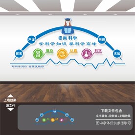 科学科技实验室文化墙