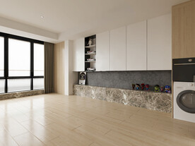 极简客厅空场景