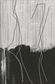 侘寂风光影抽象装饰油画