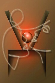 光影抽象发光线条情侣装饰画