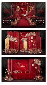 红色婚礼效果图