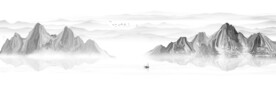 抽象山水画