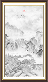 竖幅国画