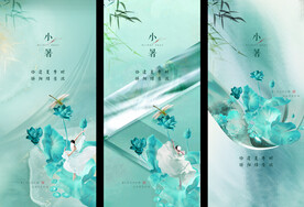 医美小暑节气海报