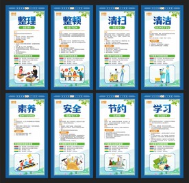 企业8S管理展板