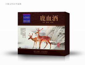 鹿茸酒包装