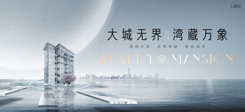 湾区 湖景 江景地产广告