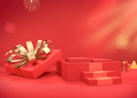 红色礼盒