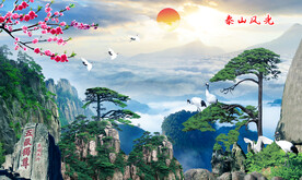 泰山迎客松