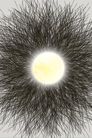 现代风抽象几何线条玄关装饰画