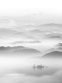 竖幅山水画