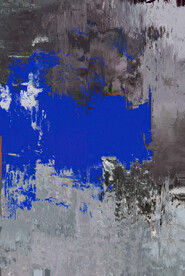 抽象几何色块划痕拼接油画玄关