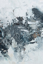 抽象几何色块划痕拼接油画玄关