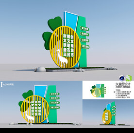 创建文明城市标识立牌