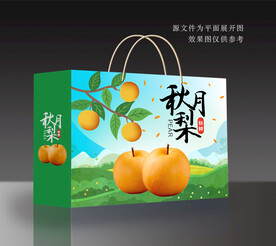 秋月梨包装礼盒
