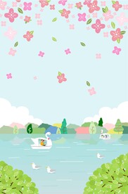 卡通春天