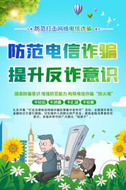 防范电信诈骗海报