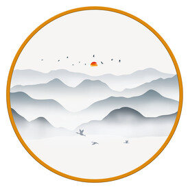 抽象山水画