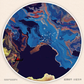 水墨山水画