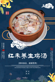 红枣养生鸡汤