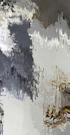 灰色轻奢手绘抽象油画装饰画