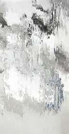 灰色抽象色块笔触拼接油画玄关