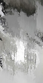 灰色抽象色块笔触拼接油画玄关